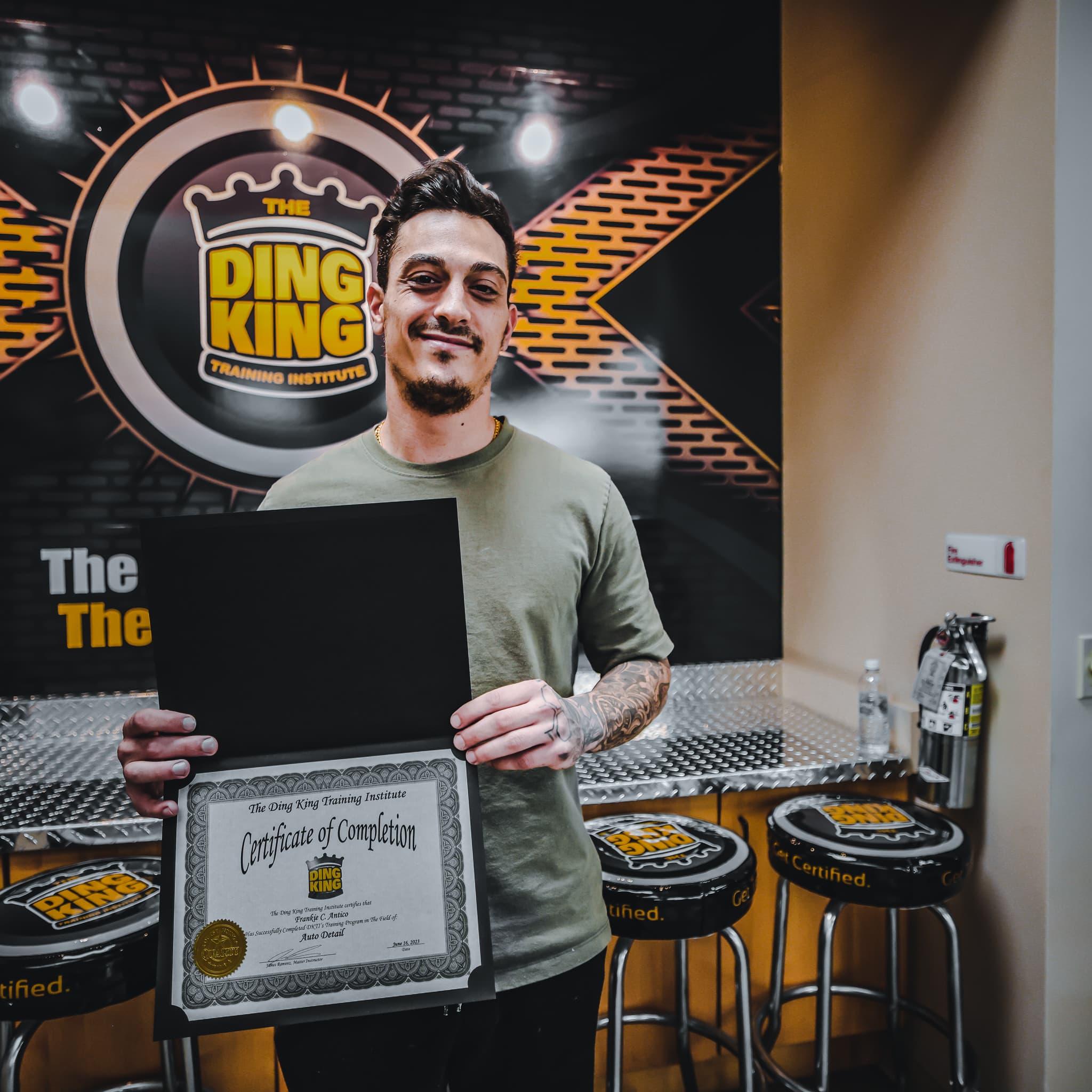 A Graduates to Greatness student during hands-on reconditioning training